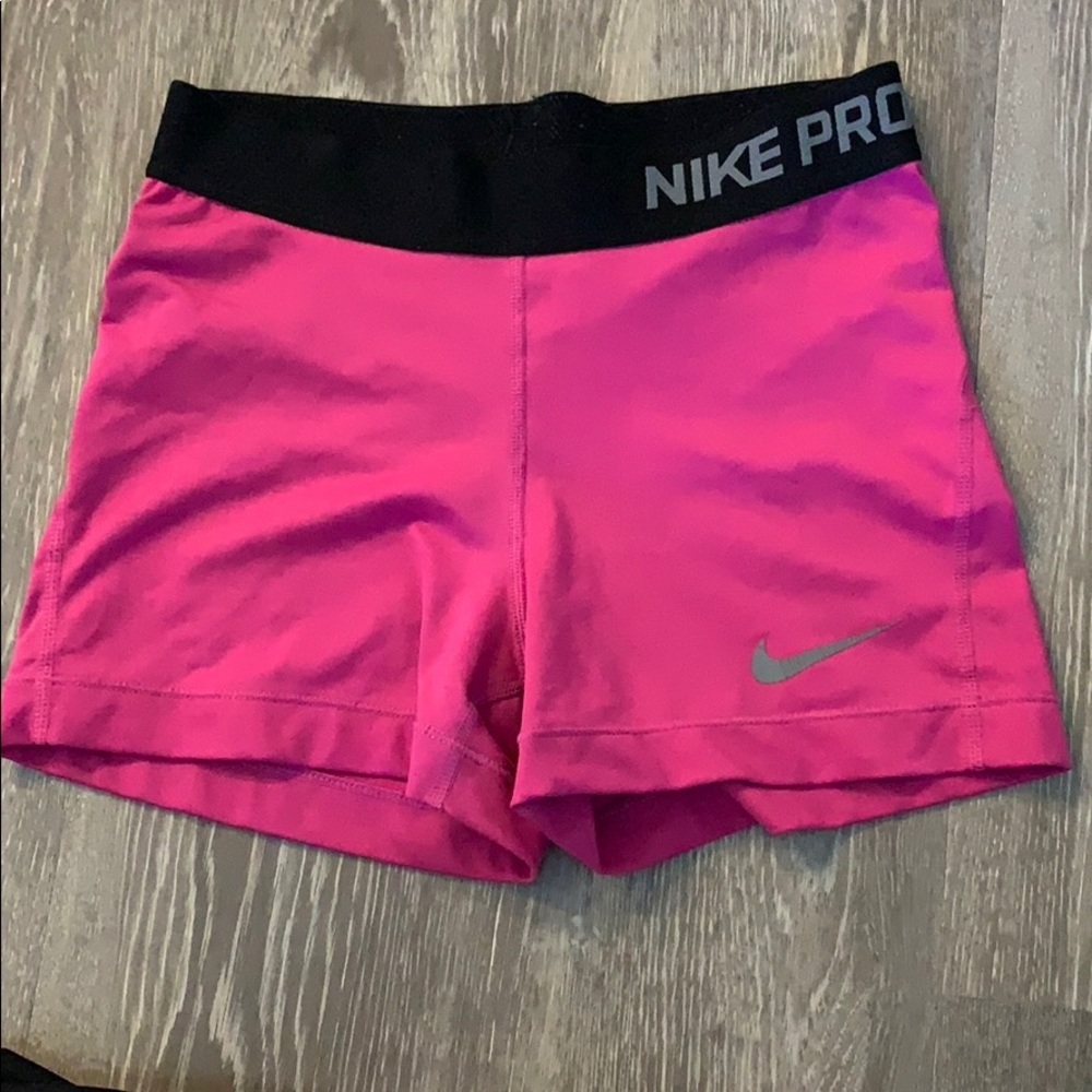 Pink Nike Pro Spandex